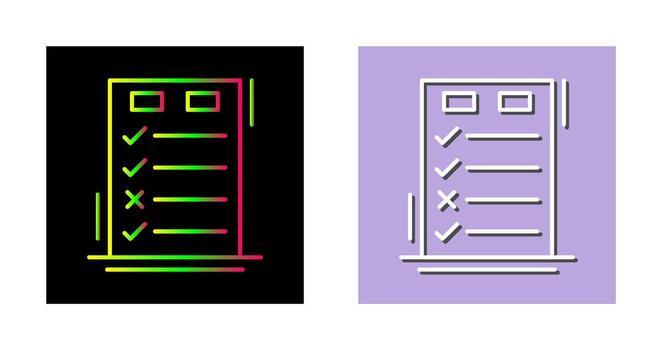 Today to Done CheckList Vector Icon