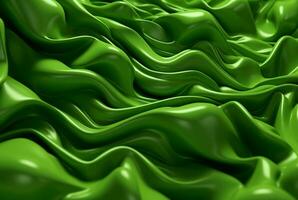 green abstract background. generative ai photo