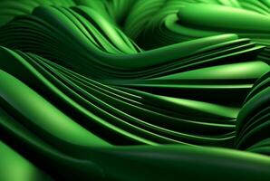 green abstract background. generative ai photo