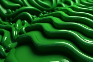 green abstract background. generative ai photo