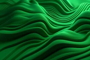 green abstract background. generative ai photo