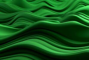 green abstract background. generative ai photo