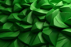 green abstract background. generative ai photo