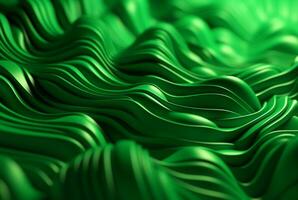 green abstract background. generative ai photo