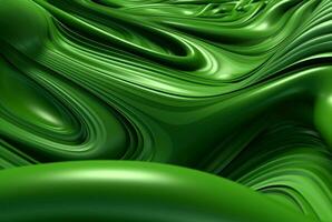 green abstract background. generative ai photo