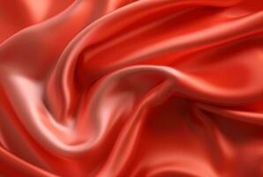 red luxury fabric background. Generative AI photo