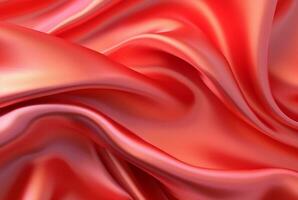 red luxury fabric background. Generative AI photo