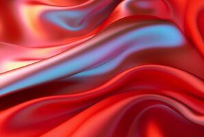 red luxury fabric background. Generative AI photo