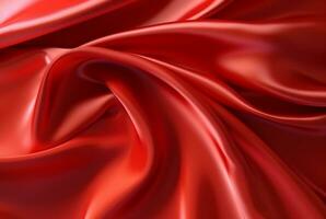 red luxury fabric background. Generative AI photo