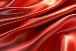 red luxury fabric background. Generative AI photo