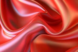 red luxury fabric background. Generative AI photo