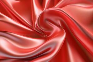 red luxury fabric background. Generative AI photo