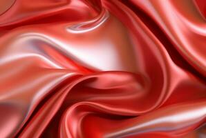 red luxury fabric background. Generative AI photo