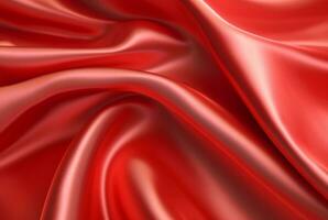 red luxury fabric background. Generative AI photo