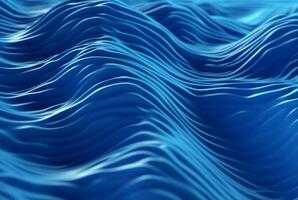 beautiful blue waves water background. generative ai photo