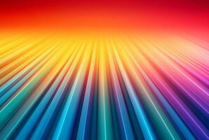 Ultra Wide Bright Striped Gradient background. generative ai photo