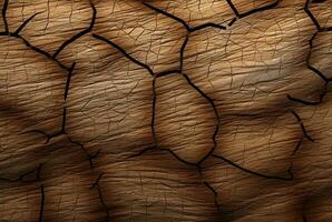 Cracked vintage wood texture background. generative AI photo