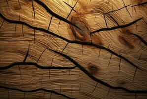 agrietado Clásico madera textura antecedentes. generativo ai foto