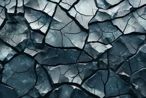 Cracked stone texture background. generative ai photo