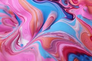 remolinos de multicolor mármol, líquido mármol textura. generativo ai foto