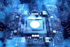 cloud computing technology. generative ai photo