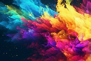 Colorful abstract background. generative ai photo
