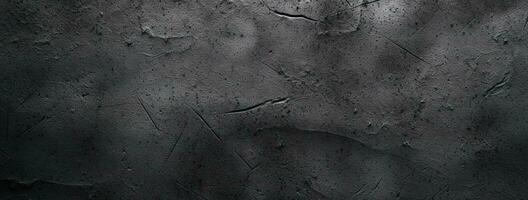 Dark black cement texture background. generative ai photo