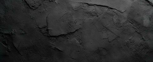 Dark black cement texture background. generative ai photo