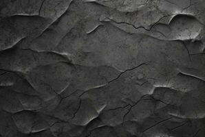 Dark black cement texture background. generative ai photo