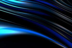 abstract blue and black background. generative ai photo