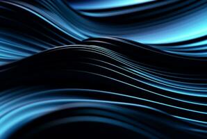 abstract blue and black background. generative ai photo