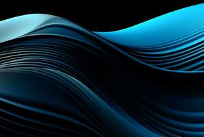 abstract blue and black background. generative ai photo