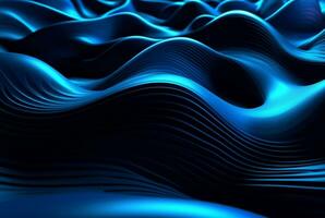 abstract blue and black background. generative ai photo