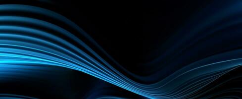 abstract blue and black background. generative ai photo