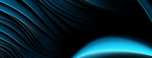 abstract blue and black background. generative ai photo