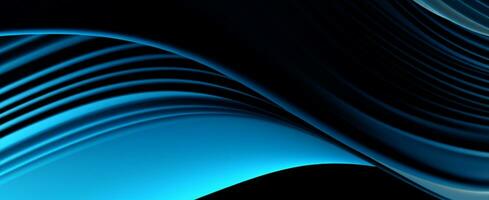 abstract blue and black background. generative ai photo