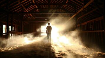 Generative AI, Ethereal Encounter The Haunting Attic photo
