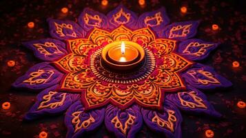 A Captivating Display of Diwali Radiance, AI Generative photo