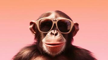 Generative AI, Cool Chimp Sunglasses Style photo