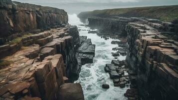 Generative AI, Majestic Coastal Cliffs photo