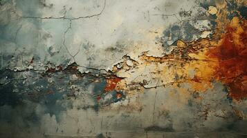 Generative AI, Decay Chronicles Tracing Time Through Crumbling Walls photo