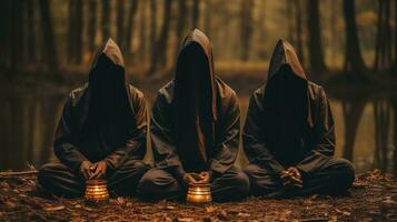 Generative AI, Cult of Shadows Unveiling Dark Rituals photo