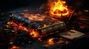 Generative AI, Whispers of Darkness Unveiling Devilish Artifacts photo