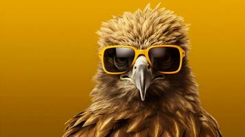 Generative AI, Cool Eagle A Majestic Avian with Style photo