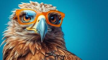 Generative AI, Cool Eagle A Majestic Avian with Style photo