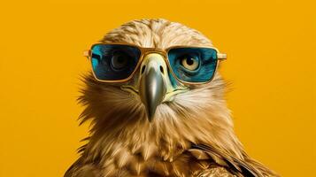 Generative AI, Cool Eagle A Majestic Avian with Style photo