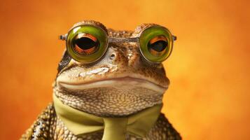 Generative AI, Cool Frog in Stylish Sunglasses photo