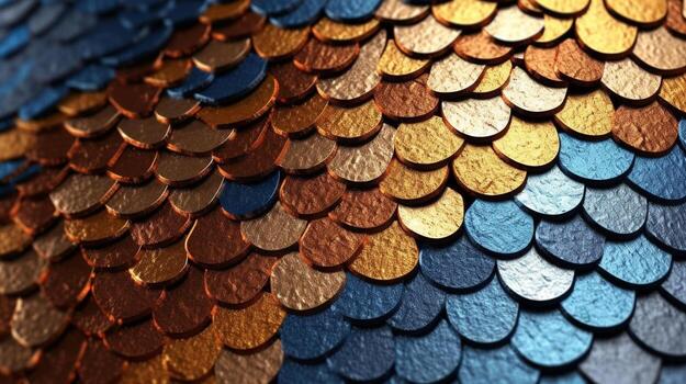 Generative AI, an abstract background image with a metallic texture photo