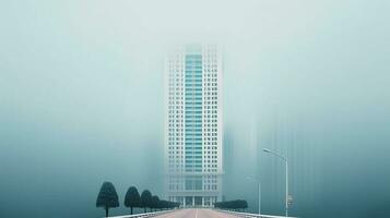 Generative AI, Minimalist cityscapes Capture cityscapes with minimal elements photo