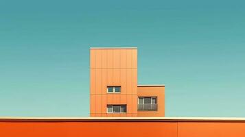 Generative AI, Minimalist cityscapes Capture cityscapes with minimal elements photo